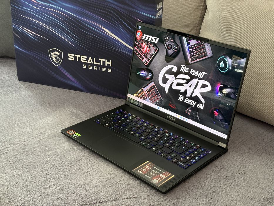 16’QHD+ 240Hz OLED/Ryzen AI 9 HX 370/RTX 5070 TI 12GB/Msi Stealth A16/32GB LPDDR5x /2TB SSD/Гаранция