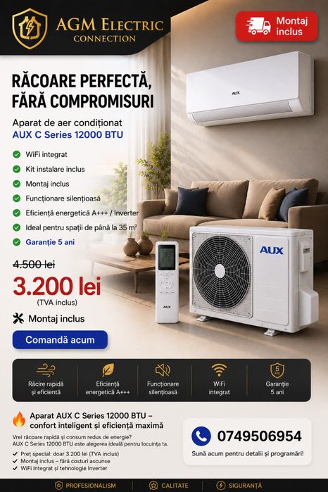 Montaj Aer Condiționat Profesional | Carotare Fără Mizerie | Pompă Vidare