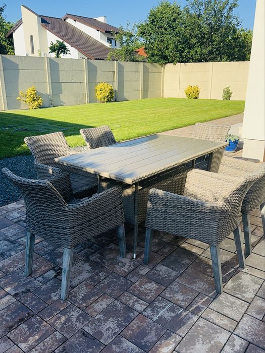 Set gradina masa si 6 scaune