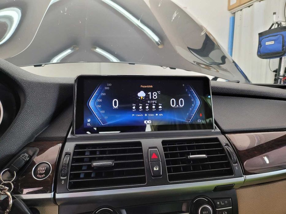 Навигация Android 14 8GB RAM 128GB BMW X5 X6 E70 E71 БМВ Е70 Е71 Андроид + Carplay Android Auto