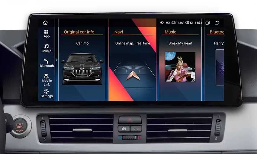 Мултимедия 10,25″ Android 13 за BMW E60 E61 E62 E63 навигация CARPLAY