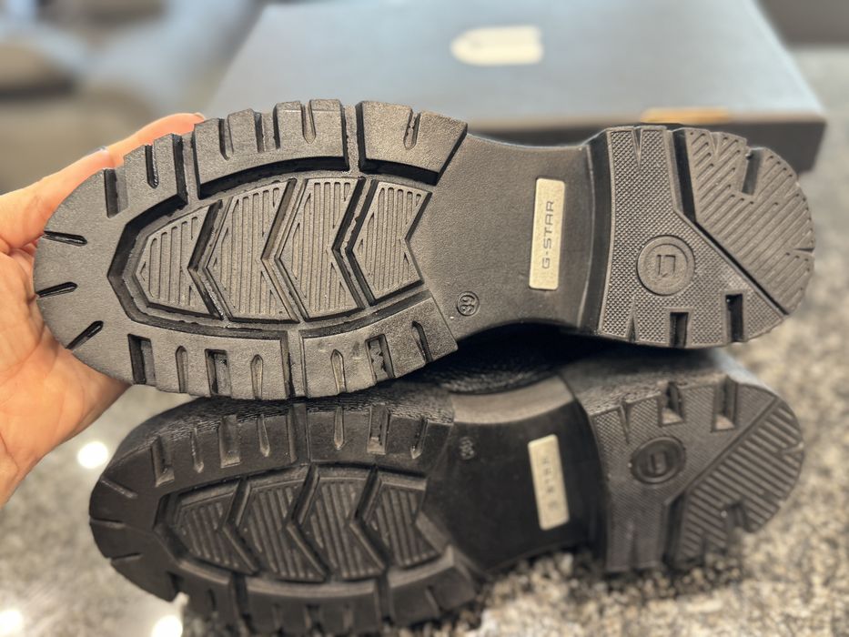 Черни кожени мокасини G star