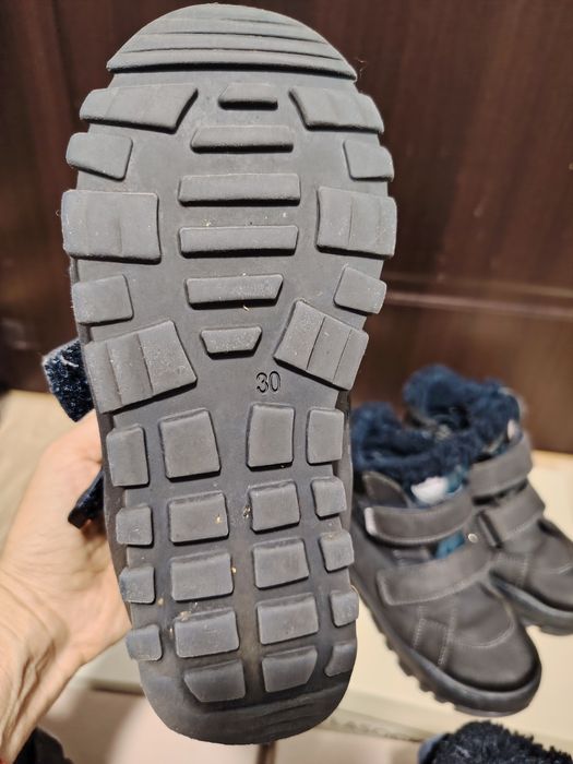 Топли детски боти естествена кожа