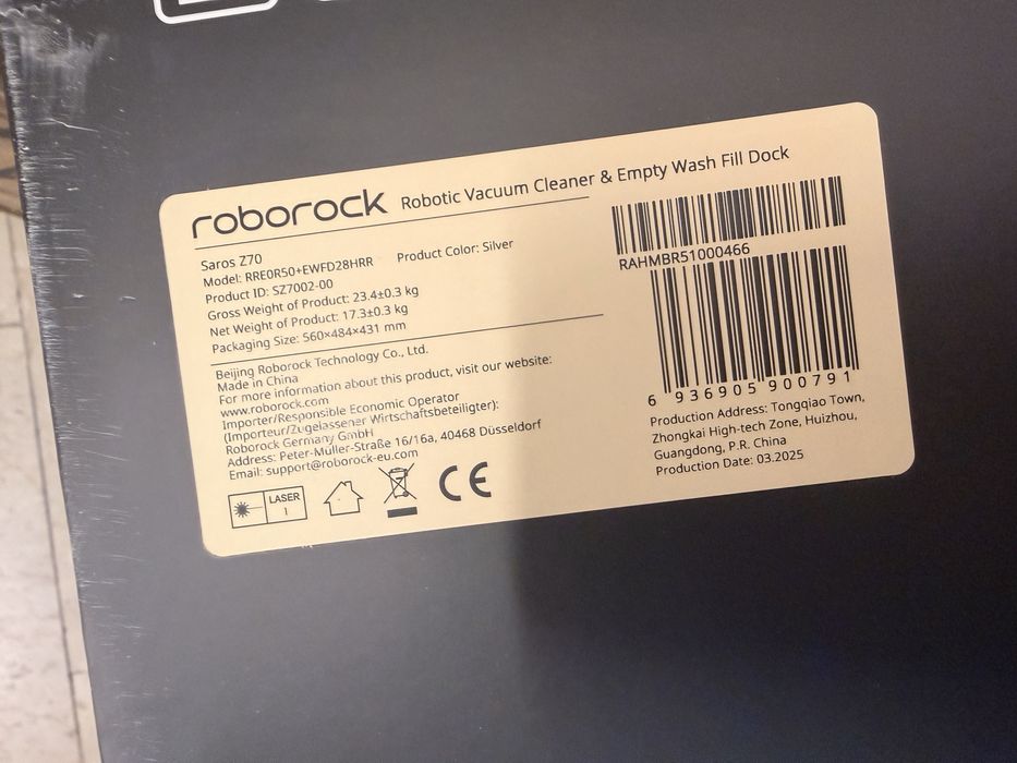 Robot aspirator roborock saros Z70 nou sigilat