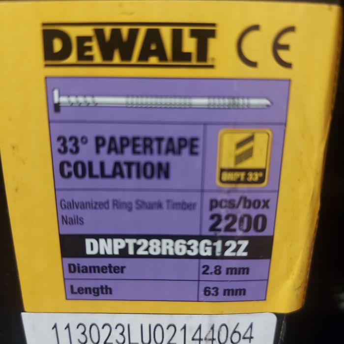 Пирони за такер Dewalt DCN692 и DCN695  5см 6,3см 7,5см  9см