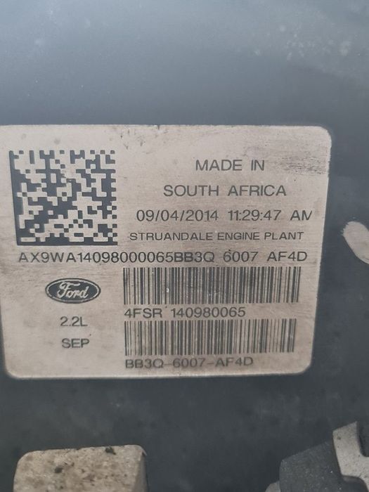 Motor Ford Ranger III 2.2 TDCi 2011 - 2015 150CP Manuala ENQJ GBVAJQJ Euro5 (1329) ...