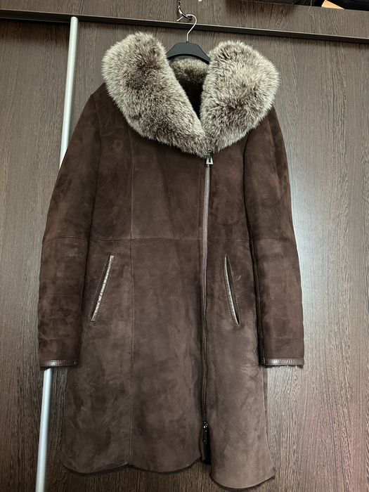 Cojoc blana naturala S-M guler de vulpe