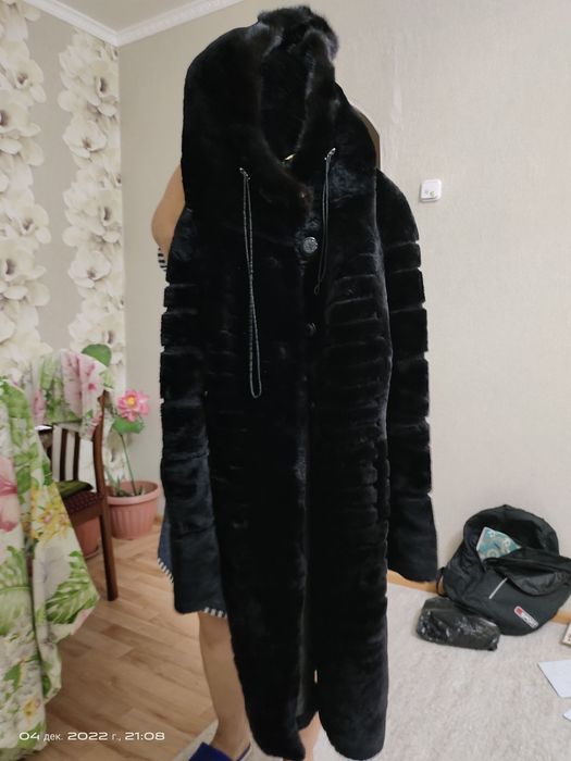 Шуба мутоновая-цигейка