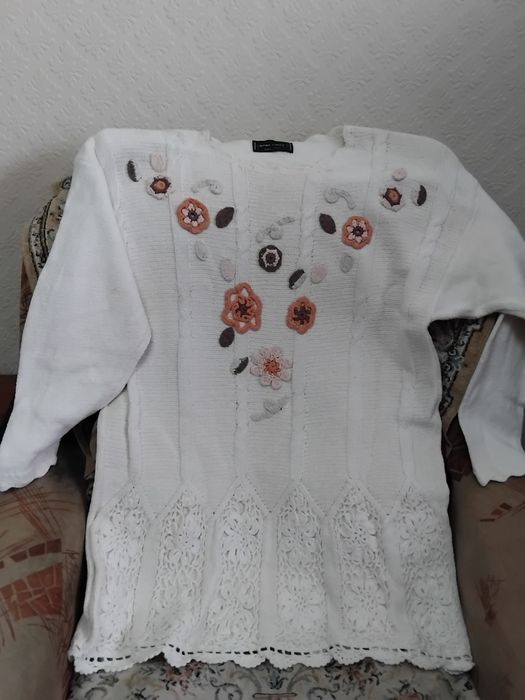 Кофта туника или короткое вязаное платье