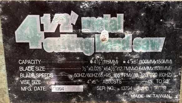 Ferastrae cu banda MEBA, G5013 W ,MARCO ,de la 125mm pana la 320 mm