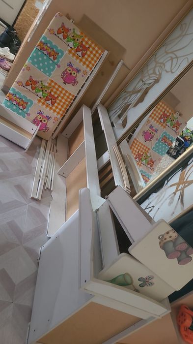 Кроватка шкаф детская