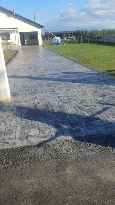 Beton amprentat elicopterizat pavaj gard decorativa ieftin piatra