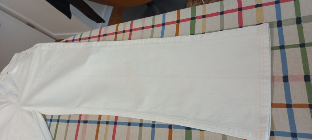 Jeans albi din bumbac  28
