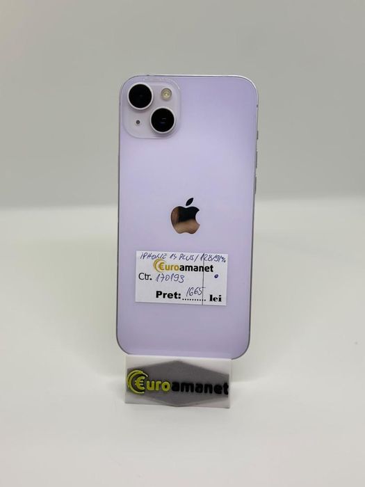 Telefon mobil Apple iPhone 14 Plus, 128GB, Baterie 91% -A-