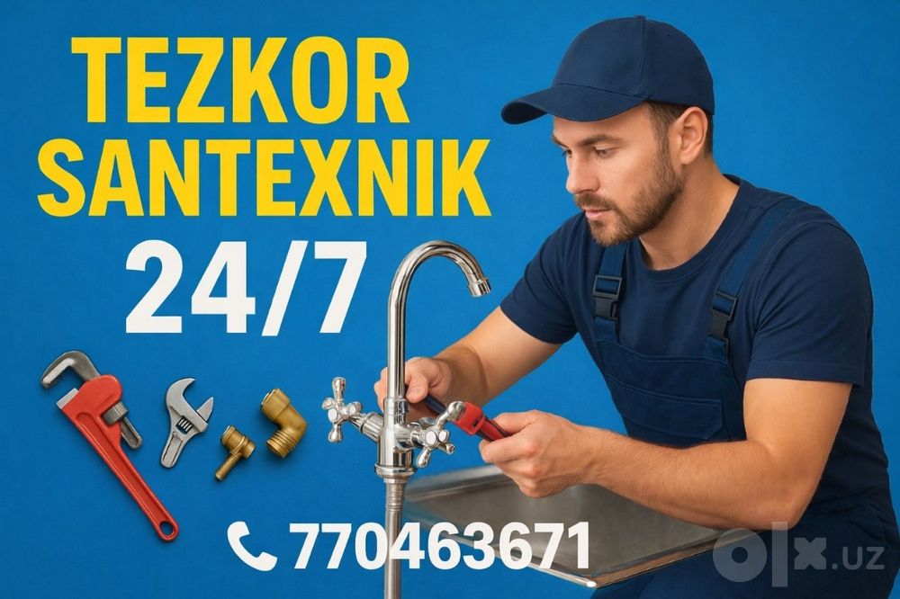Santexnik xizmati 24/7 Сантехник хизмати 24/7