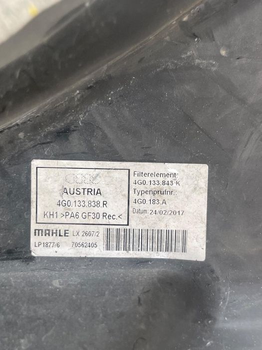 Carcasa Filtru De Aer Audi A6/S6 Iv Saloon 4G2, C7, 4Gc 2010 - 2018