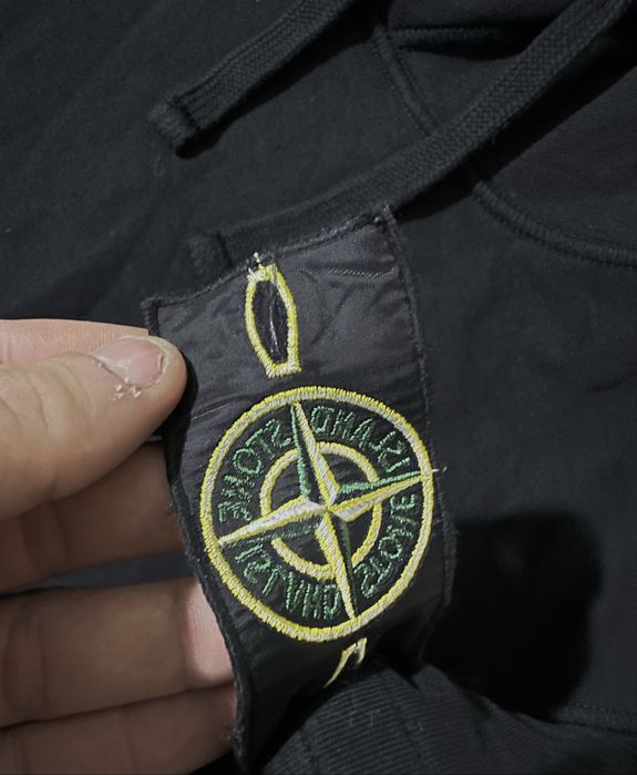 Stone Island Logo-Patch Hoodie  мъжки суичър оригинал