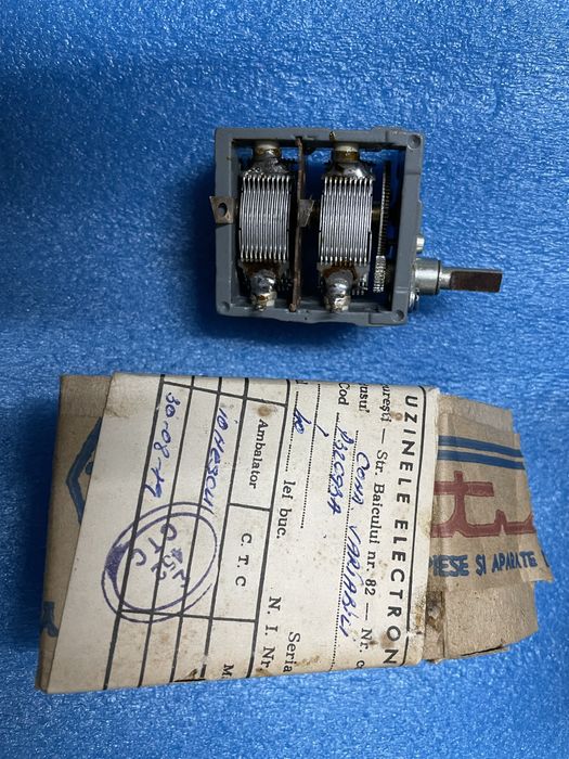 Condensator variabil  de  Uzinele Electronica fabricație 1979 !