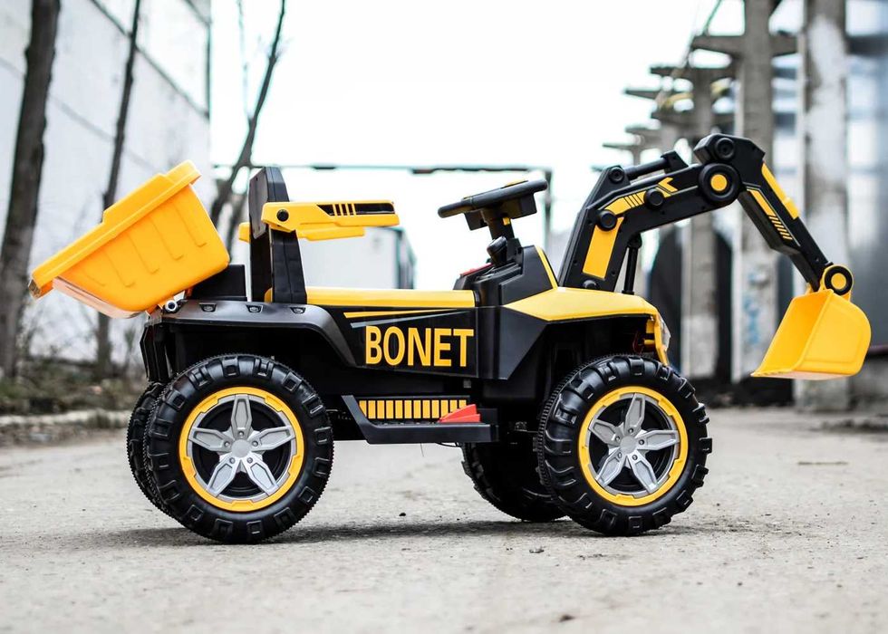 Детски Акумулаторен Багер, 60W, 12V/4.5Ah, Родителски контрол