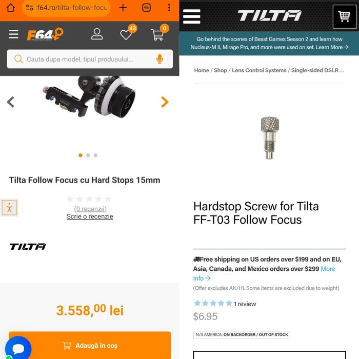 follow focus Tilta FF-T03