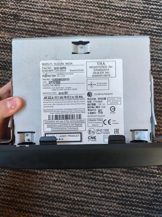 Rádió original Suzuki FT68PF 2015 2019 Bluetooth