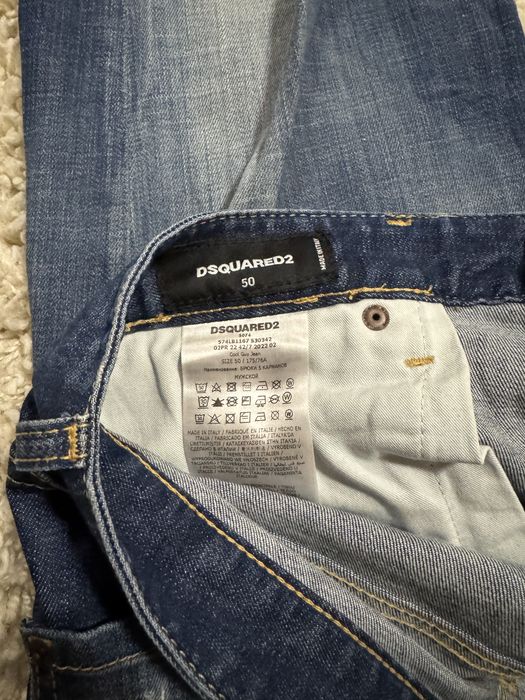 Blugi rupți albaștri Dsquared2