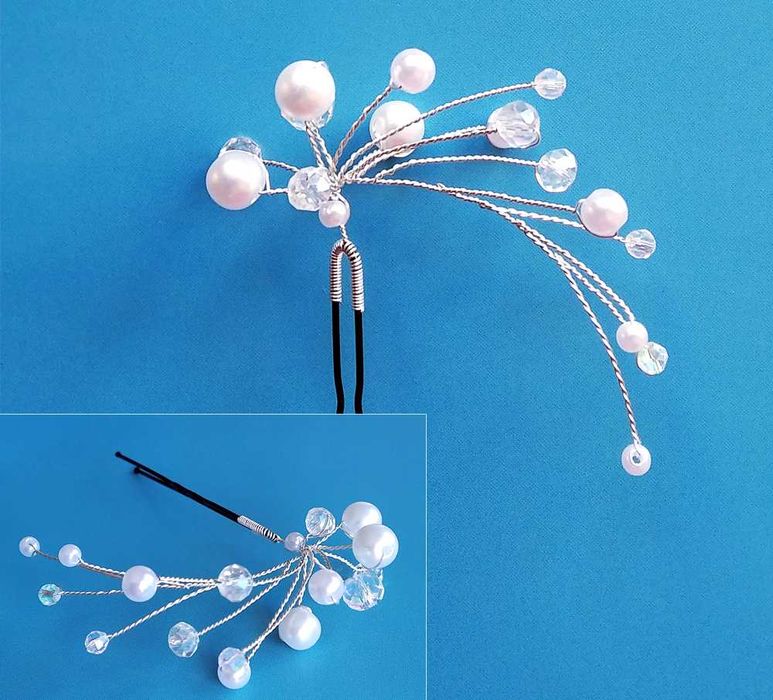 Булчинска украса за коса/ Сватбени аксесоари/ Бижута за коса