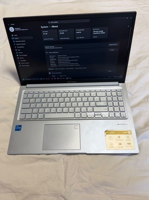 ASUS Vivobook X1502ZA | i5-12500H | 8GB RAM | 500GB SSD