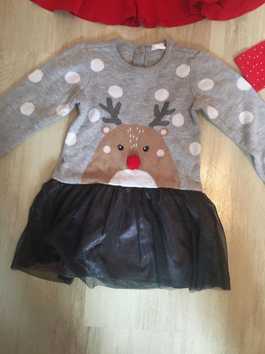 Lot rochite Craciun marimea 80(H&M)