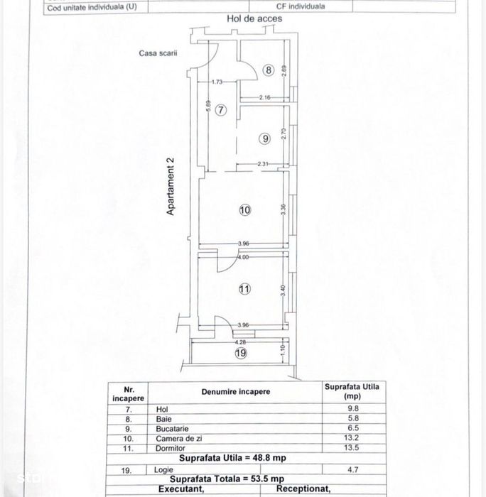 Apartament langa plaja si vedere la mare | parter inalt cu balcon