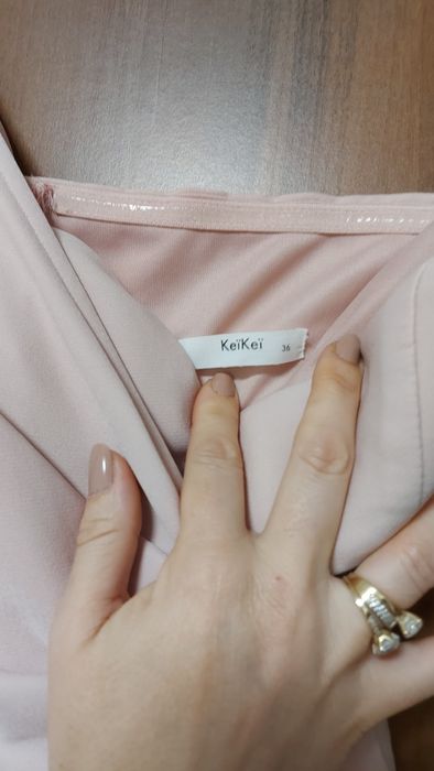 Официална розова рокля