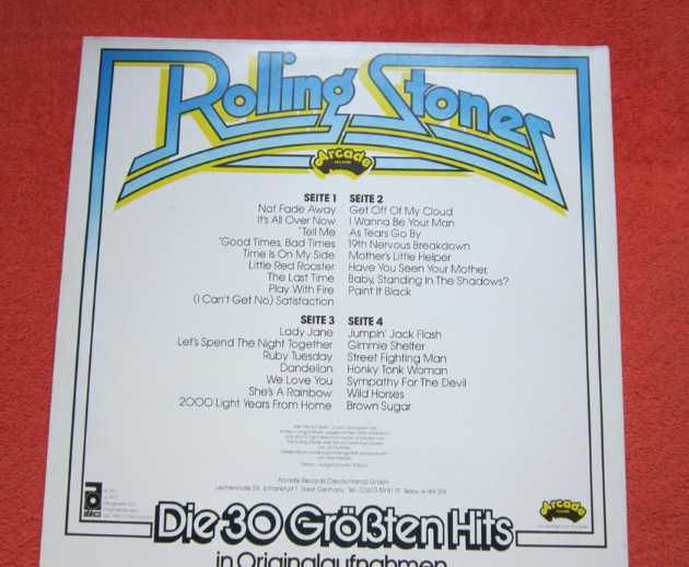 rar vinil Rolling Stones 2LP 30 Hituri înreg. originale Germany 1977