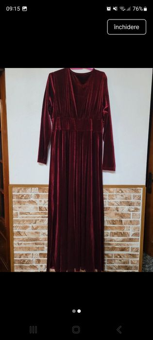 Rochie de catifea eleganta