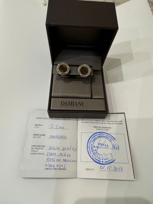 запонки DAMIANI D.Side с брилиантами