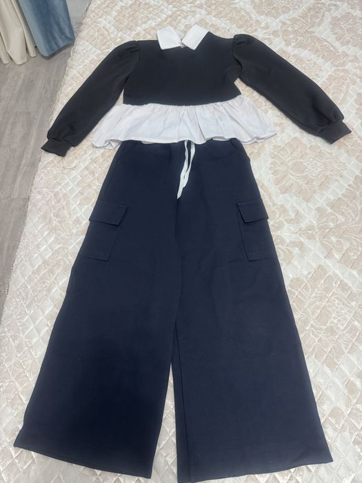 Школьная форма для девочки синего цвета