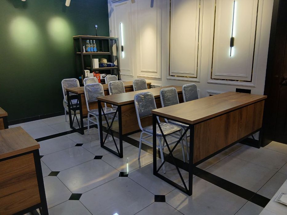 Укув марказлар учун парталар ва лофт стилдаги журнални столлар