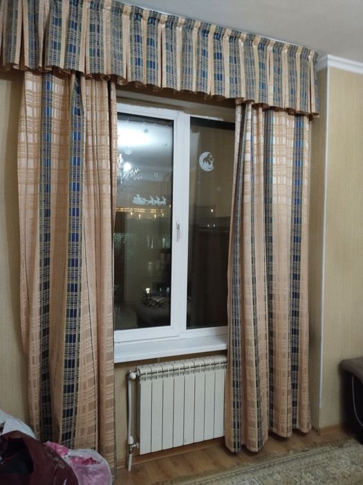 Шторы и тюль разные