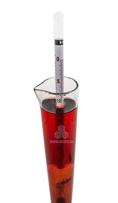 Захаромер 0 до 30% Аlla France с термометър, Точност 0,2%,20204104