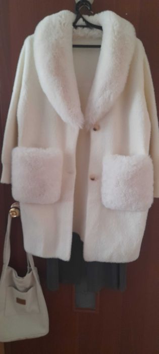 стильный кардиган-шубка оверсайз