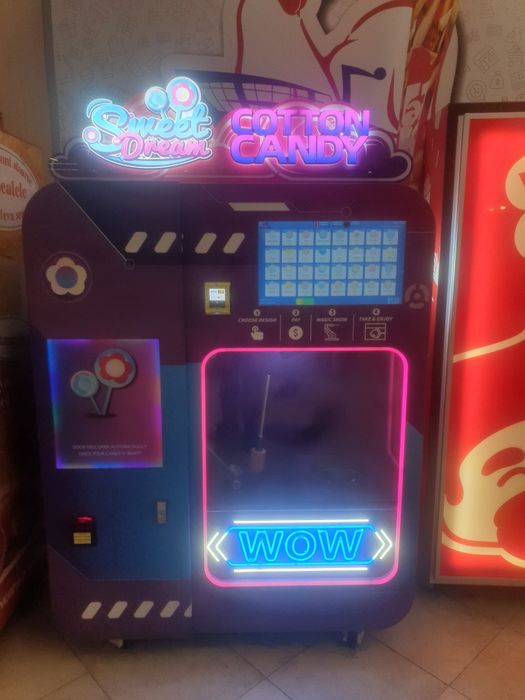 Aparat Vending Automat Vată de Zahăr Cel Mai Bun Model Afacere la chei