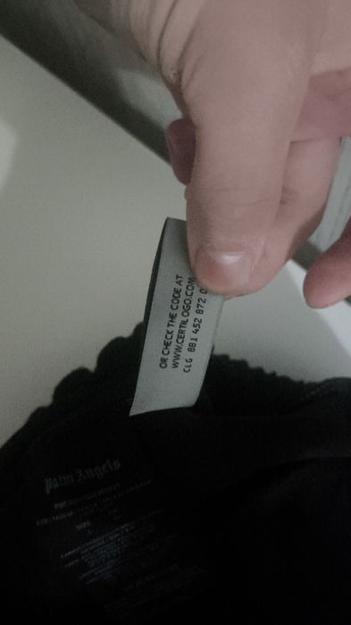 штаны palm angels чёрно-белые