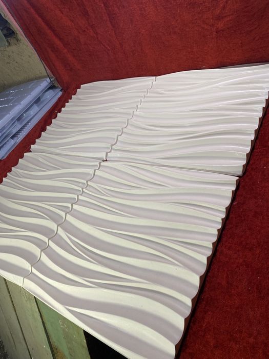 3D panel wave волна 3д панели декор гипс