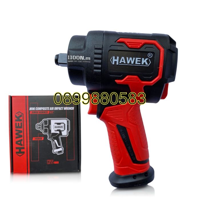 Пневматичен ударен мини гайковерт HAWEK , 1/2'' , 1100Nm - HW-1060