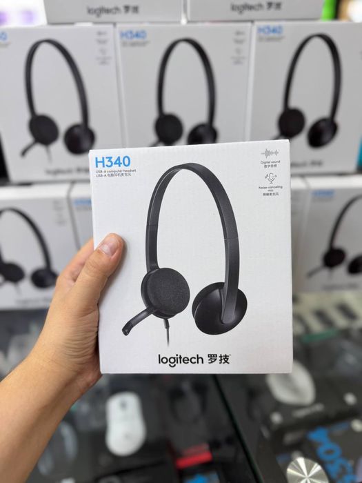 Новый. Logitech h390. Logitech h340. Logitech h111.