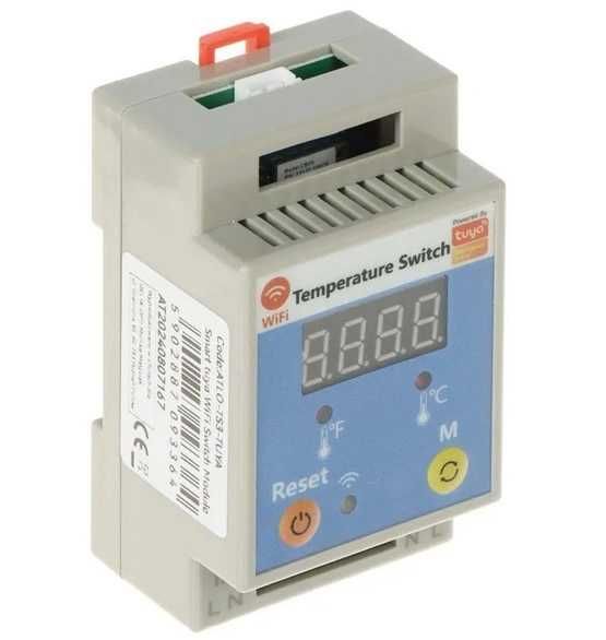 Tuya Smart WiFi термостат с монтаж на DIN и температурен сензор 20A