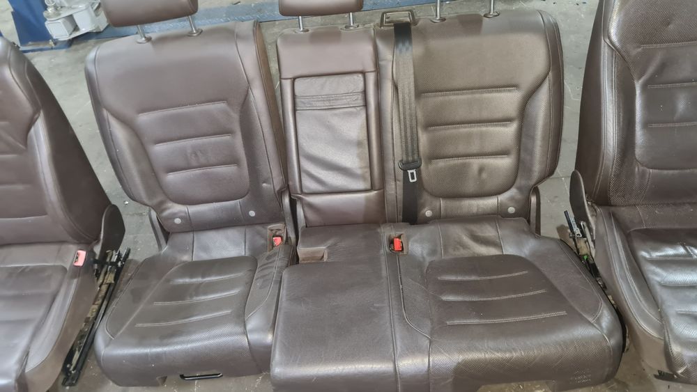 Кожен салон кафяв Обдухване Подгрев VW Touareg 2012 7P Туарег