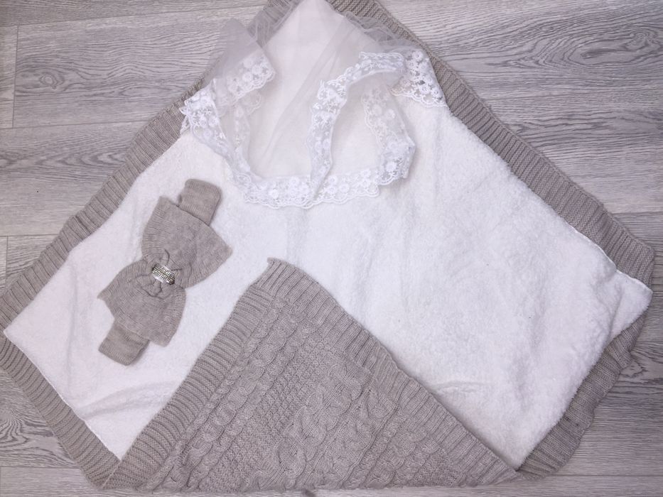 Конверт вязанный турецкий на зиму