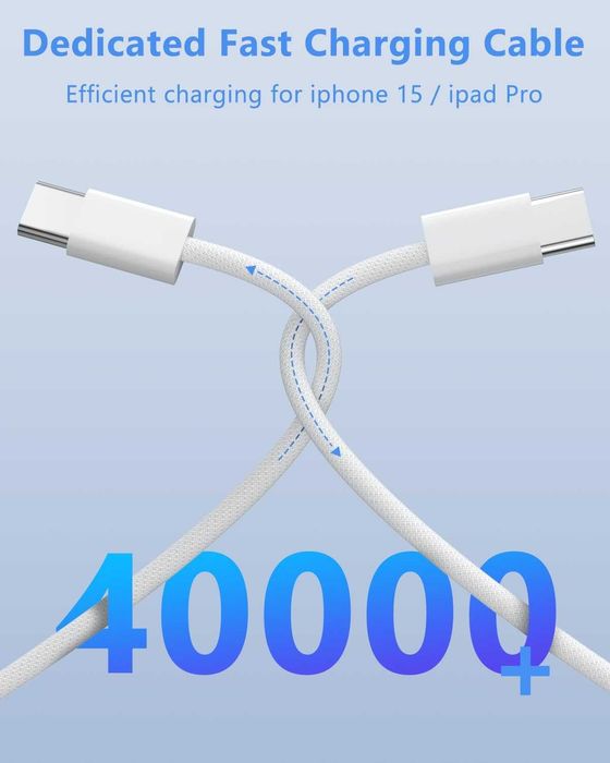 Оригинален кабел за бързо зареждане на iPhone 15 Pro Max