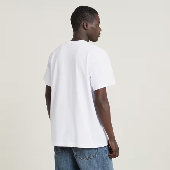 Оригинална тениска G-Star Raw Figure Loose S M нова мъжка бяла