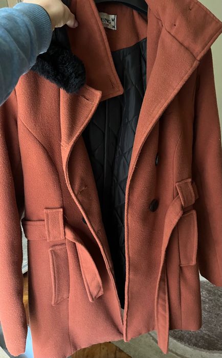 Palton gros mustariu